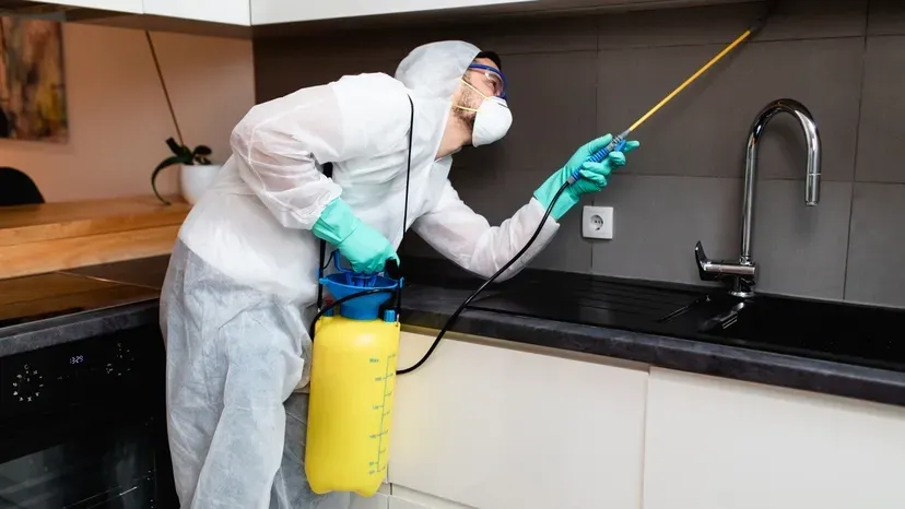 Professional cockroach treatment in a commercial kitchen in Sydney